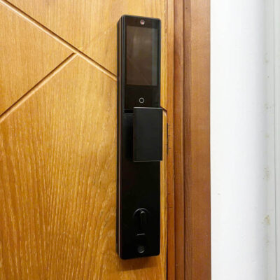 Khóa vân tay cửa gỗ tự động Hyundai HY-SLA909F Black Face ID