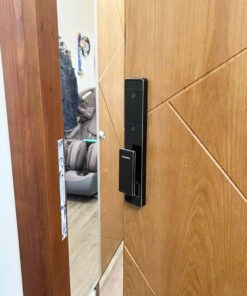 Khóa vân tay cửa gỗ tự động Hyundai HY-SLA909F Black Face ID