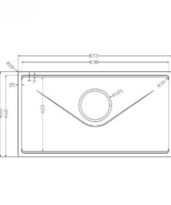 Chậu rửa bát chống xước phong cách Nhật TARI 8748SR