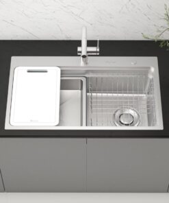 Chậu rửa bát 1 hố chống xước Konox KN8048TS Dekor