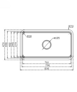 Chậu rửa bát chống xước Konox KN8347SU Dekor