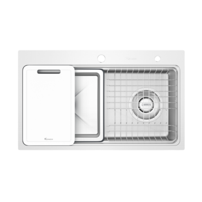 Chậu rửa bát 1 hố chống xước Konox KN8048TS Dekor