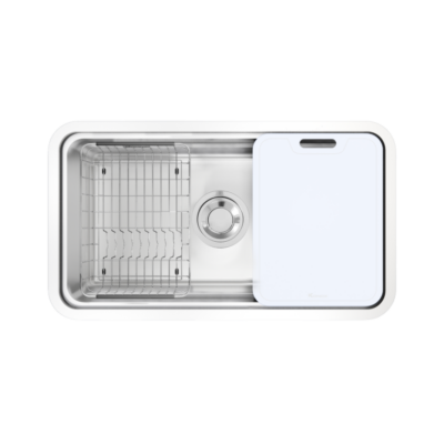 Chậu rửa bát 1 hố chống xước Konox KN8347SU Dekor Basic