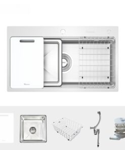 Chậu rửa bát 1 hố chống xước Konox KN8751TS Dekor