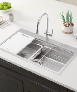 Chậu rửa bát 1 hố chống xước Konox KN8751TS Dekor