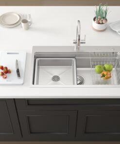 Chậu rửa bát 1 hố chống xước Konox KN8751TS Dekor