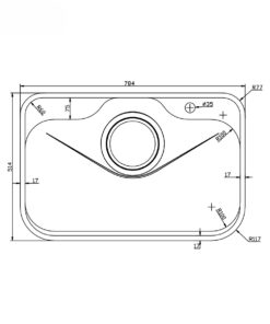 Chậu rửa bát chống xước phong cách Nhật TARI 7851SR Basic