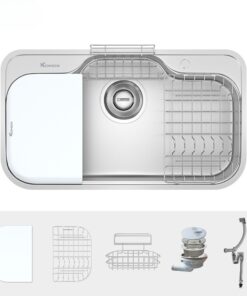 Chậu rửa bát chống xước phong cách Nhật TARI 9051SR Full