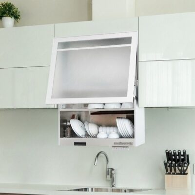 Giá bát đĩa nâng hạ điện Nhật Bản Garis ML06H có sấy khô Giá bát đĩa nâng hạ điện Nhật Bản Garis ML06H có sấy khô