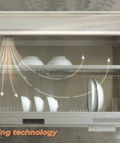 Giá bát đĩa nâng hạ điện có sấy khô Garis ML06.9H