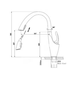 Vòi rửa bát Eurogold EUF222TR