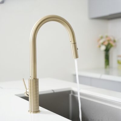 Vòi rửa bát dây rút Konox Venice Gold Vòi rửa bát dây rút Konox Venice Gold