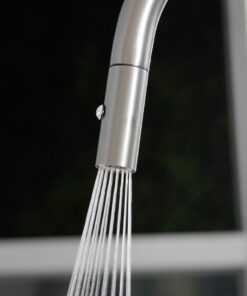 Vòi rửa bát dây rút Konox Venice Gun Metal