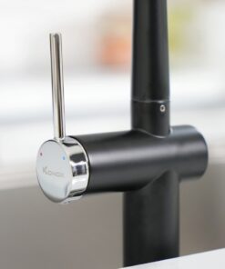 Vòi rửa bát dây rút Konox Volta Black