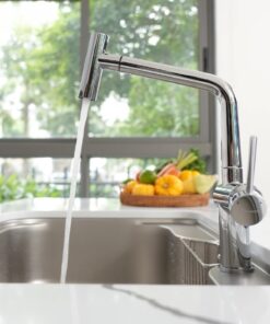 Vòi rửa bát dây rút Konox Volta Chrome