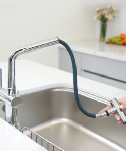 Vòi rửa bát dây rút Konox Volta Chrome