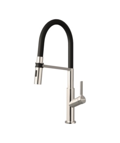 Vòi rửa bát thân mềm Konox Tema Nickel