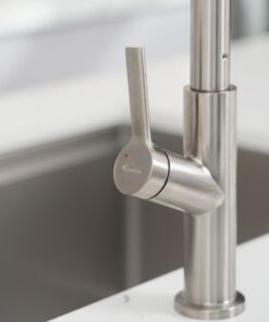 Vòi rửa bát thân mềm Konox Tema Nickel