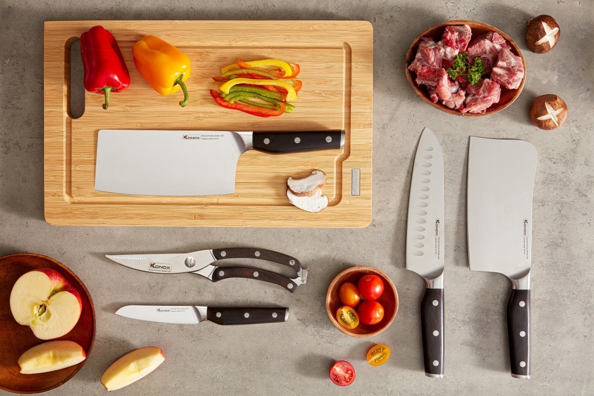 Bộ dao làm bếp cao cấp 3 món Konox Impecca