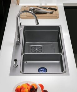 Chậu rửa 1 hố to tích hợp hố phụ rời Garis GS11.75 Chậu rửa 1 hố to tích hợp hố phụ rời Garis GS11.75