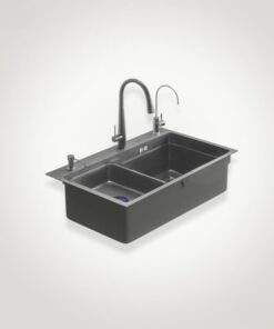 Chậu rửa 1 hố to tích hợp hố phụ rời Garis GS11.75 Chậu rửa 1 hố to tích hợp hố phụ rời Garis GS11.75