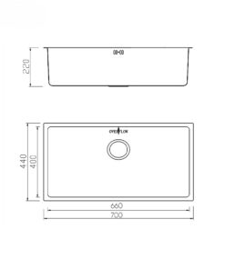 Chậu rửa bát chống xước Konox KN7044SU Dekor