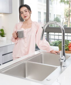 Chậu rửa bát chống xước Konox KN8651TD Dekor Basic