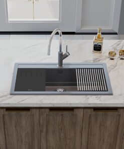 Chậu rửa bát đá Granite Sink Terra 860S Grey
