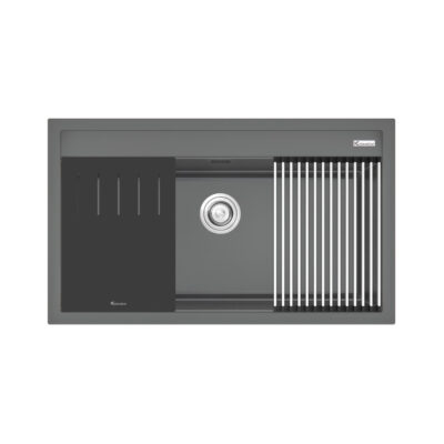 Chậu rửa bát đá Granite Sink Terra 860S Grey