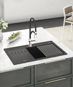 Chậu rửa bát đá Granite Sink Terra 860S Black