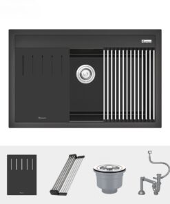 Chậu rửa bát đá Granite Sink Terra 790S Black