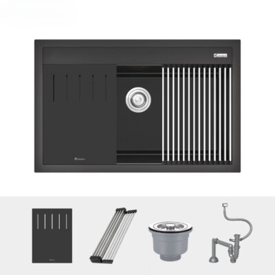 Chậu rửa bát đá Granite Sink Terra 790S Black