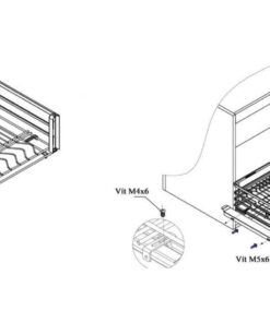Giá bát đĩa nâng hạ Garis GL06C