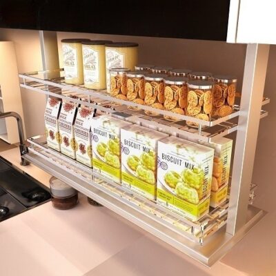 Giá gia vị nâng hạ điện Garis GL05X điều khiển cảm ứng