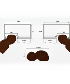 Mâm xoay hình lá Garis GS03N.90L/R Mâm xoay hình lá Garis GS03N.90L/R