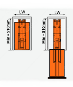 Tủ đồ khô 6 tầng, khay nhôm,cánh rút Garis MS6.40GA