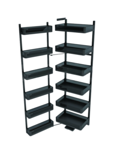 Tủ đồ khô 6 tầng, khay nhôm vách kính Garis GS6.45D/GS6.60D