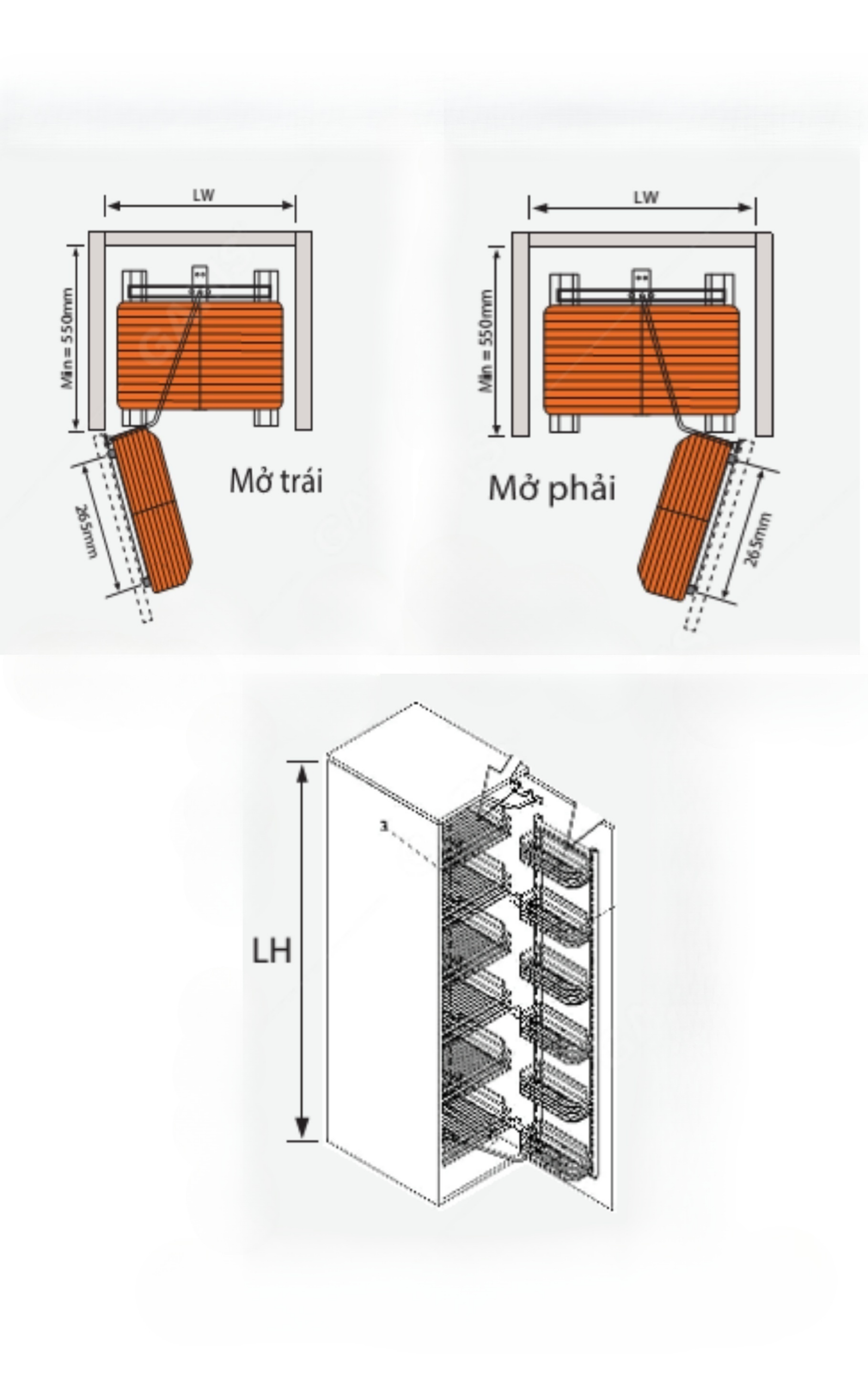 tu-do-kho-ro-nan-det-4-tang-gs04.45c 4 Tủ đồ khô rổ nan dẹt 4/6 tầng Garis GS04.45C/GS06.45C