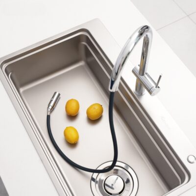 Vòi rửa bát dây rút Konox Comfor Chrome