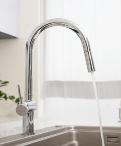 Vòi rửa bát dây rút Konox Comfor Chrome