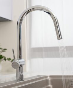 Vòi rửa bát dây rút Konox Comfor Chrome