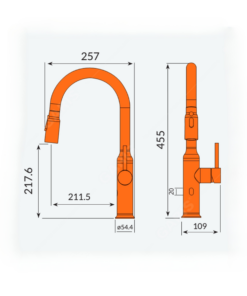 Vòi rửa cảm ứng điện tử không dùng điện Garis MF01M