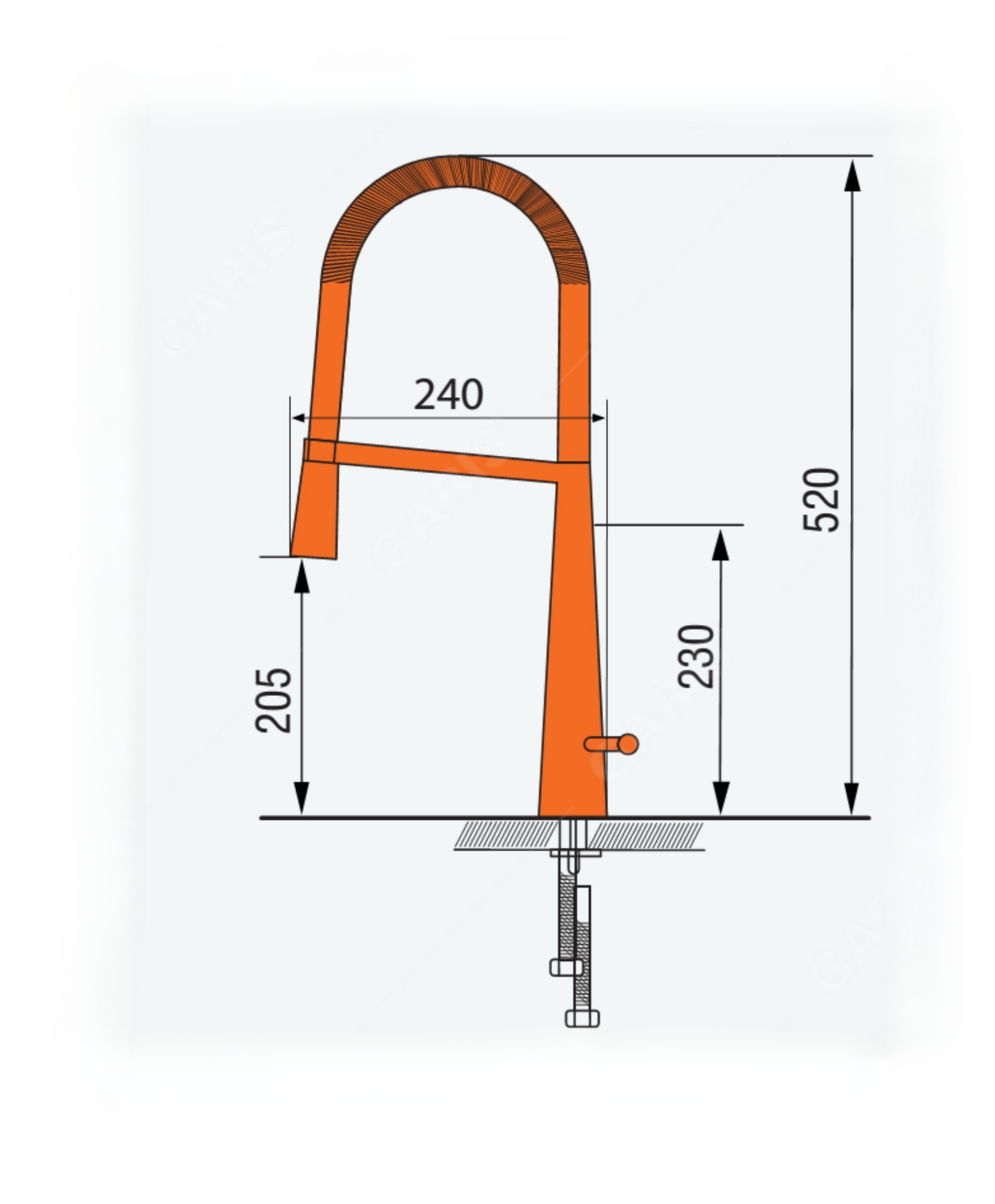 voi-rua-cao-cap-garis-mf03p 5 Vòi rửa cao cấp Garis MF03P