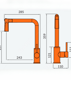 Vòi rửa cao cấp Garis MF17E Vòi rửa cao cấp Garis MF17E