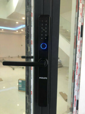 Khóa điện tử cửa nhôm PHILIPS DDL608-5HWS