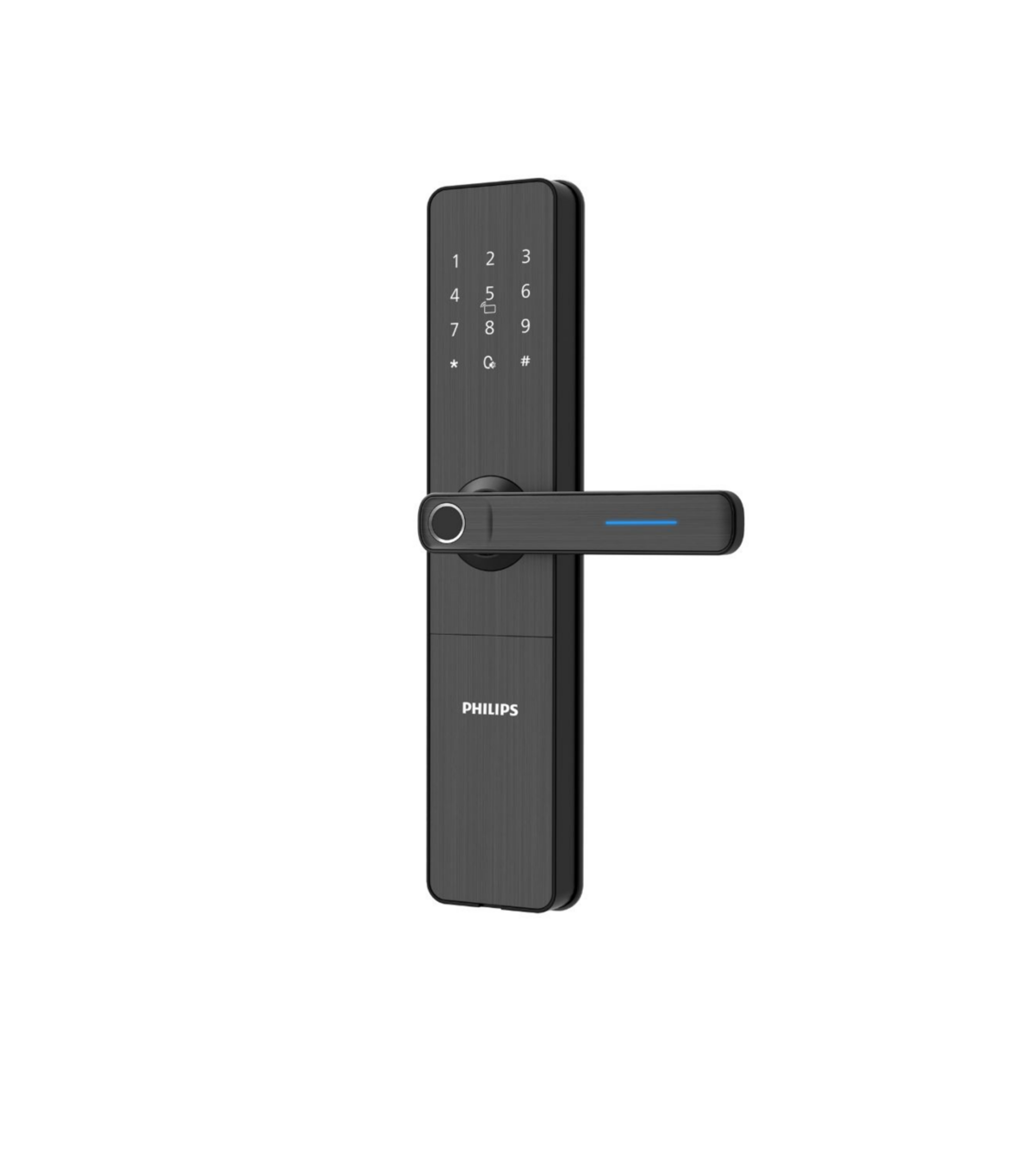 khoa-dien-tu-philips-ddl609-5hs 1 Khóa điện tử cửa gỗ PHILIPS DDL609-5HS