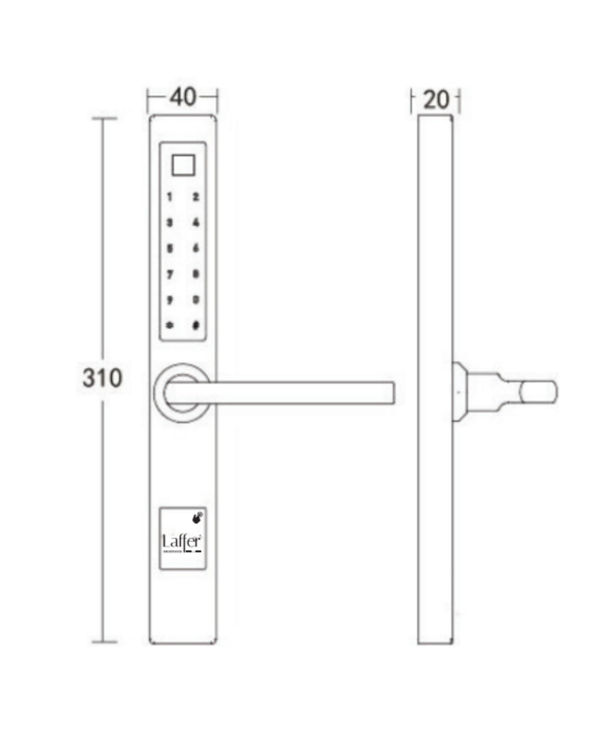Khoá vân tay LAFFER XF18 Khoá vân tay LAFFER XF18