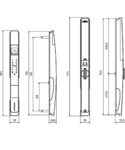 Khoá cửa vân tay nhận diện khuôn mặt LAFFER XD02