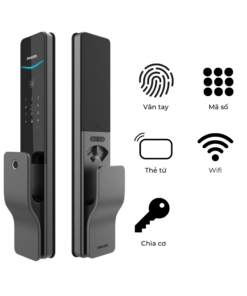Khóa điện tử cửa gỗ PHILIPS DDL801-5HBS Khóa điện tử cửa gỗ PHILIPS DDL801-5HBS