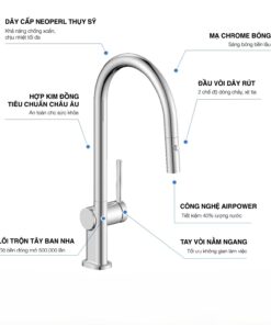 Vòi rửa bát Kluger KLF0003SC